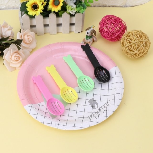 [Mã PET50K giảm Giảm 10% - Tối đa 50K đơn từ 250K] Thìa xúc thức ăn hamster và lọc cát loại đẹp