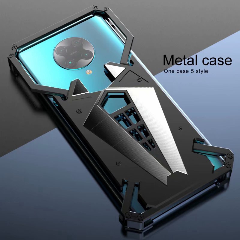 Xiaomi Redmi K30 Pro/5G Cases hero series Aluminum Metal Bumper Frame Case Protective Case Armor Back Cover Casing Shockproof