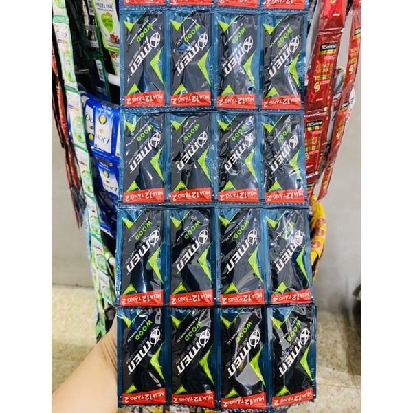 Dầu gội X-MEN hương thơm mạnh mẽ dây 12 gói Tặng thêm 2 gói