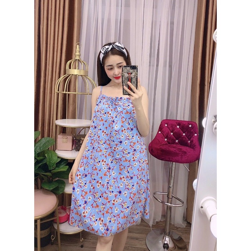 Đầm hoa hai dây xinh | BigBuy360 - bigbuy360.vn