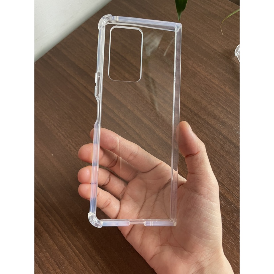 Ốp lưng trong cứng viền dẻo Samsung Galaxy Z Fold 2 bo 4 cạnh chống sốc trong suốt
