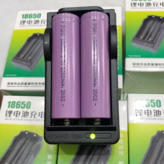 bộ sạc pin cell loại 2 cục pin-kèm 2 cục pin cell 2800mah