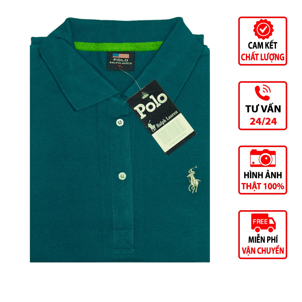 Áo thun Polo NAM cao cấp vải Cotton co giãn 4 chiều thắm hút mồ hôi tốt 24 - Màu 4/4