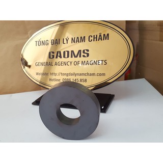 Nam châm Ferrite 100x20mm lỗ 40mm