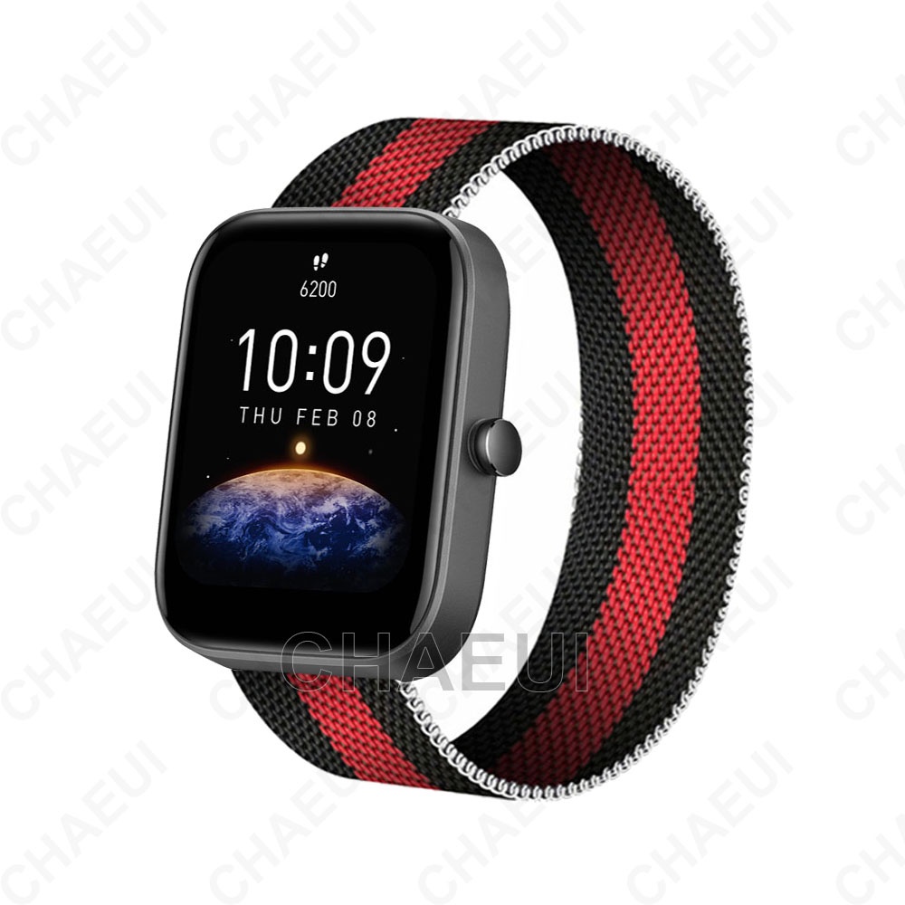 Dây Đeo Inox Cho Đồng Hồ Thông Minh Xiaomi Huami Amazfit Bip 3 U Pro GTS3 GTS 2 Mini GTR 42mm 20mm