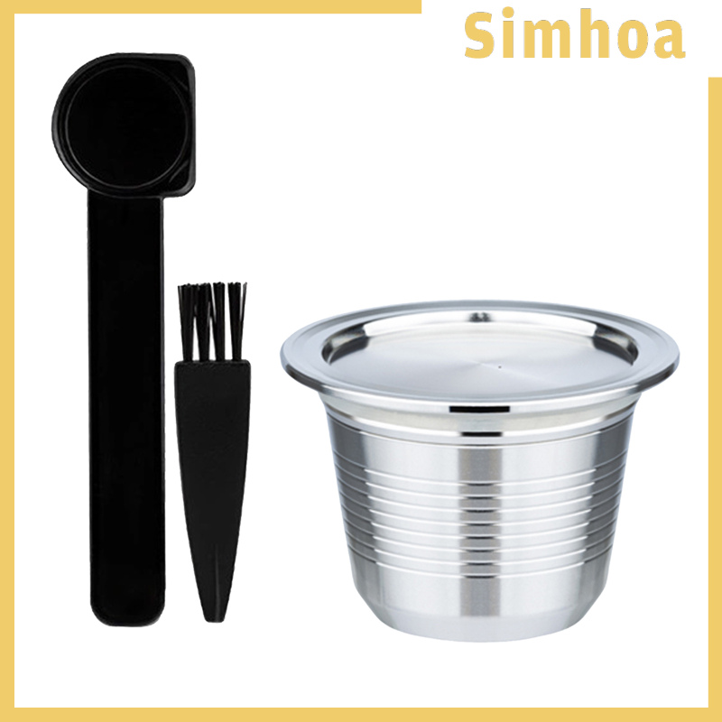 [SIMHOA]Coffee Capsule Stainless Steel Reusable for Le Cube