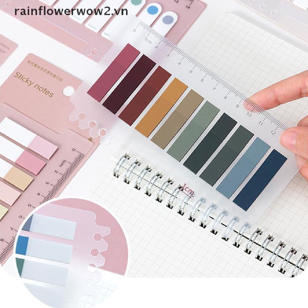 200 Miếng dán ghi chú đánh dấu trang sách tùy chọn màu sắc