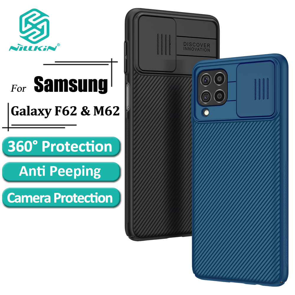 Ốp điện thoại Nillkin CamShield bằng PC cứng có nắp trượt bảo vệ camera cao cấp cho Samsung Galaxy F62 / M62