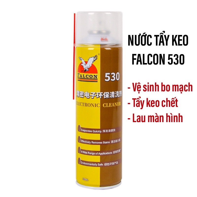 Nước tẩy keo FALCON 530 chính hãng, dung tích 550ml