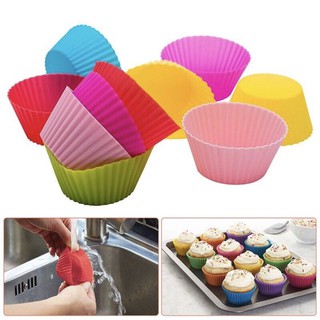 Khuôn silicon cupcake tròn 7cm