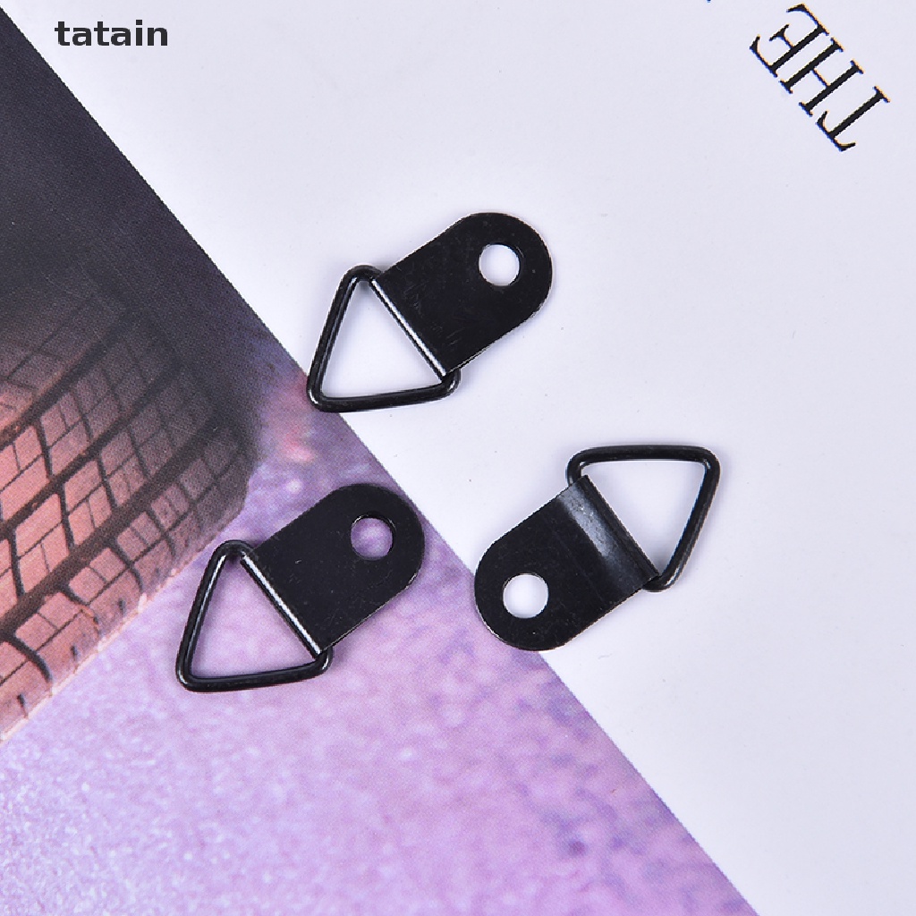 [TAT] 20pcs Triangle Ring Hook Hangers Photo Frames Picture Hanging Paintings One Hole CVX