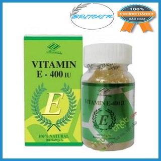 Viên Uống Bổ Sung Vitamin E Nuhealth Giúp Đẹp Da , Ngăn Ngừa Lão Hóa – Hộp 100 viên