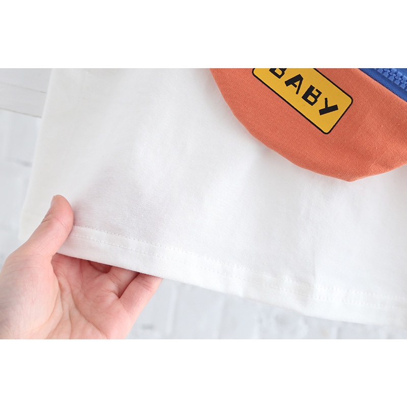 Bộ Trang Phục 2 Mảnh Gồm Áo Thun Tay Ngắn Và Quần short Dễ Thương Cho Bé Trai 0-4 Tuổi