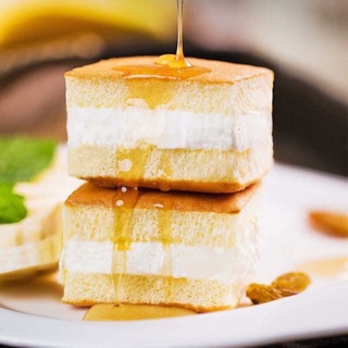 Bánh bông lan hương vị chuối