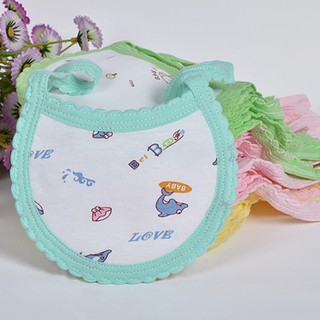 Yếm cotton chống thấm cho trẻ sơ sinh tiện dụng