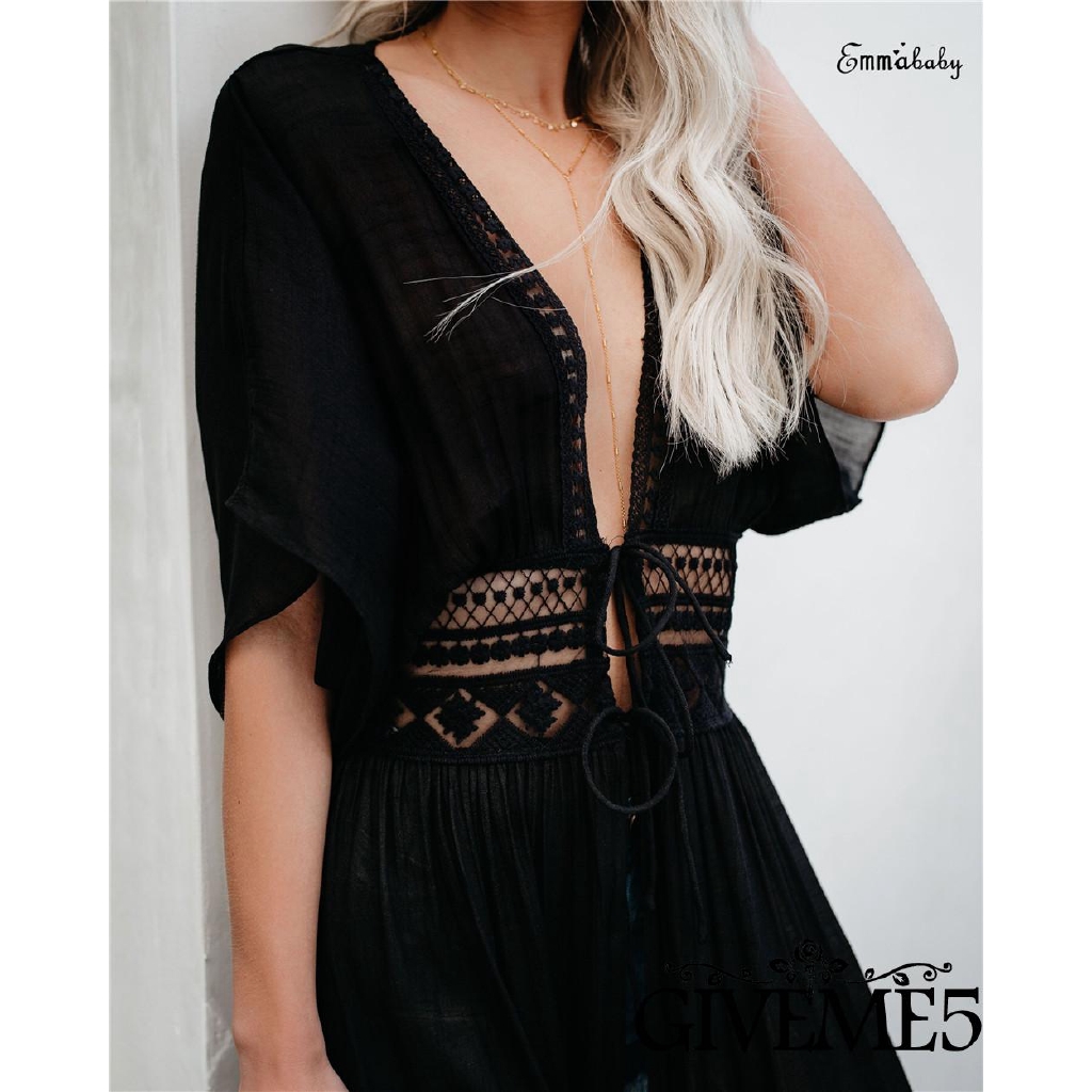 Đầm maxi đi biển phong cách thời trang Boho