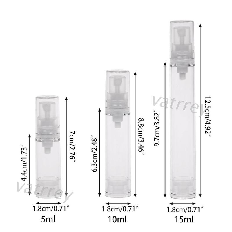 (Hàng Mới Về) Chai Xịt Rỗng 5 / 10 / 15ml Dùng Chiết Nước Hoa Khi Đi Du Lịch