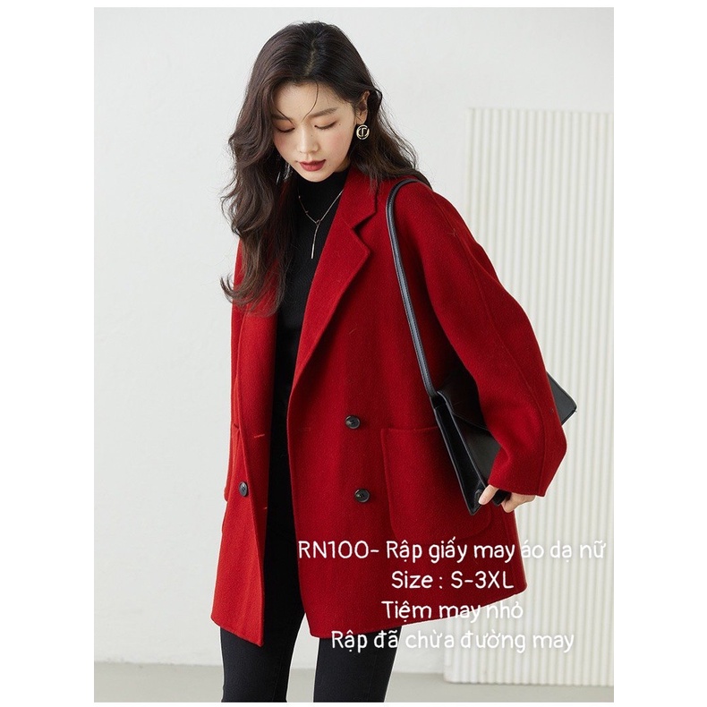 RN100_Rập giấy may áo dạ nữ