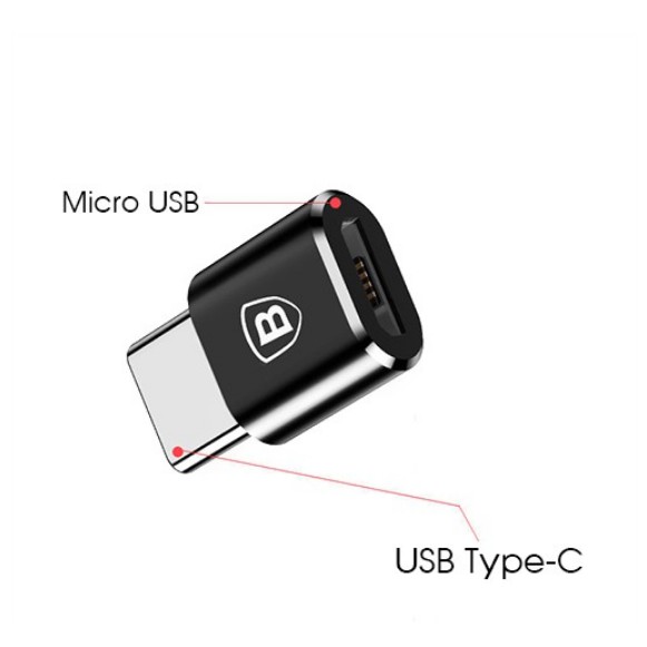 Đầu Chuyển Micro USB Sang TYPE-C Baseus chính hãng
