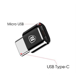 Đầu chuyển micro usb sang type-c baseus chính hãng