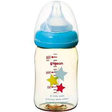Bình sữa Pigeon PPSU Plus Cổ Rộng Ngôi Sao 160/240 ML