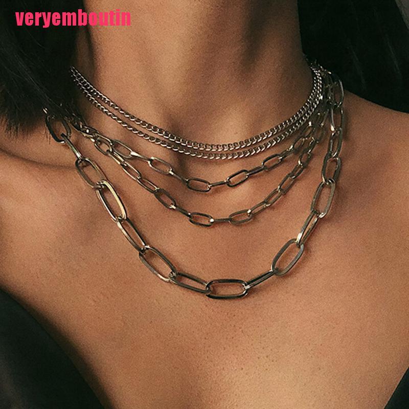 Dây Chuyền Nhiều Lớp Bằng Hợp Kim Thời Trang Dành Cho Nữ