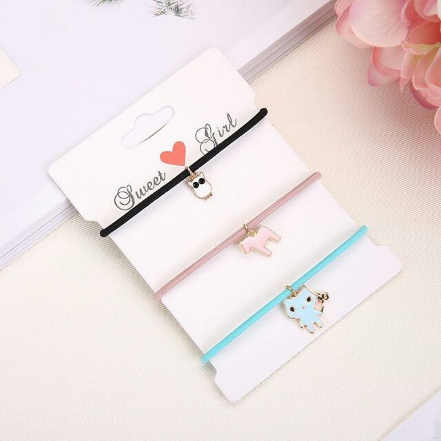 Set 3 dây cột tóc phong cách Hàn Quốc Dễ Thương