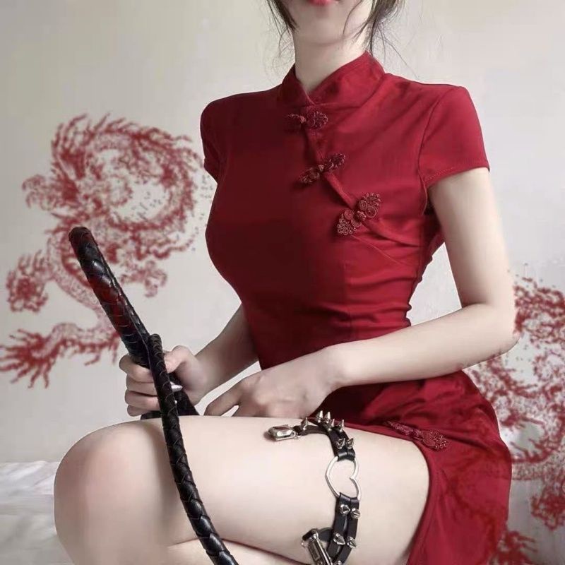 Đầm Sườn Xám Cách Tân Dáng Ngắn Thiết Kế Mới Trẻ Trung Thời Trang Cho Nữ