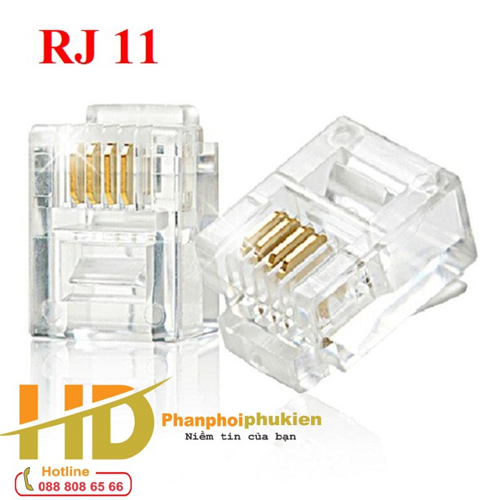 Đầu bấm điện thoại RJ11