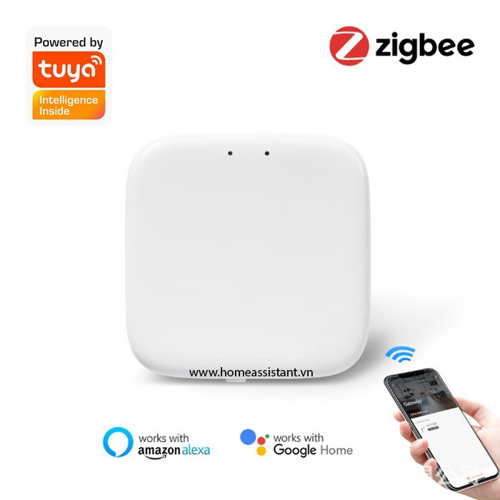 Trung Tâm Gateway Zigbee 3.0 Wifi Tuya HUB ZG-01