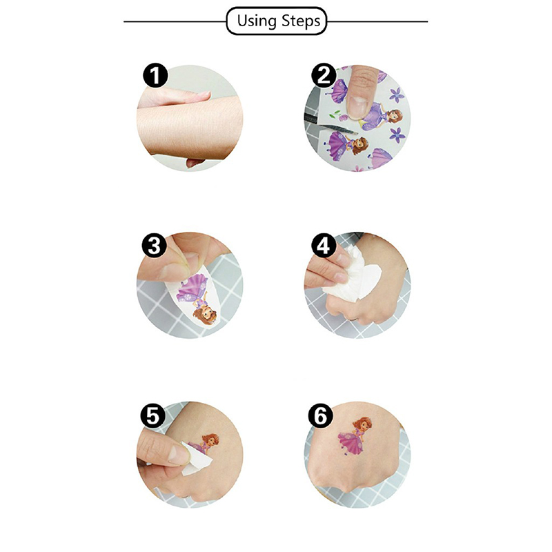 Miếng dán hình xăm nhân vật Disney đáng yêu cho bé