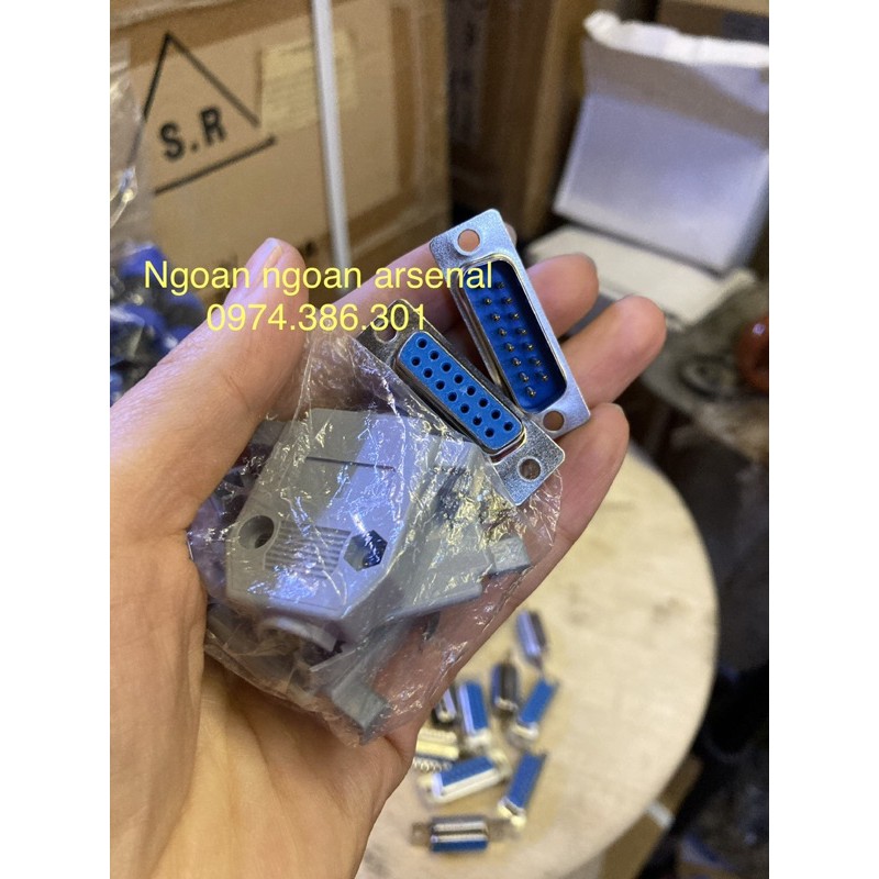 Jack DB 9 chân com, 15 chân 2 hàng và 3 hàng, 25 chân, 37 chân