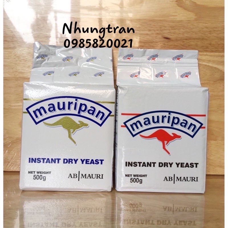 Men ngọt khô Mauripan 500gr / Instant Yeast nhãn vàng