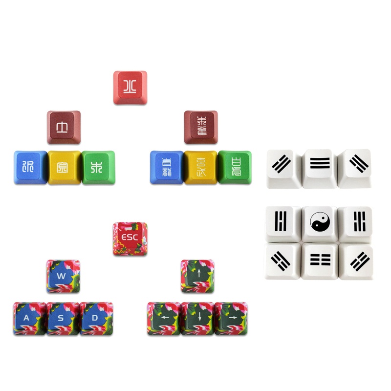 Bộ Nút Bấm Thay Thế Cho Bộ Điều Khiển Máy In Hình Hoạt Hình Đáng Yêu Nerf PBT CMYK ESC