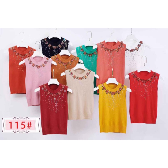 Áo len mặc trong vest