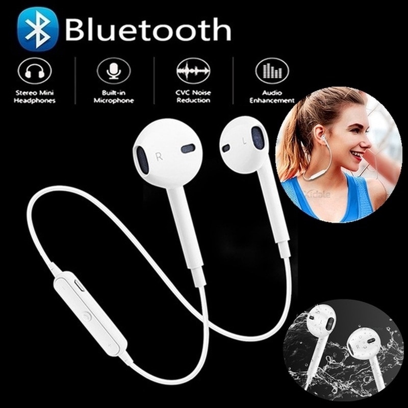 Tai nghe Bluetooth không dây kiểu dáng thể thao với mic điều khiển âm lượng