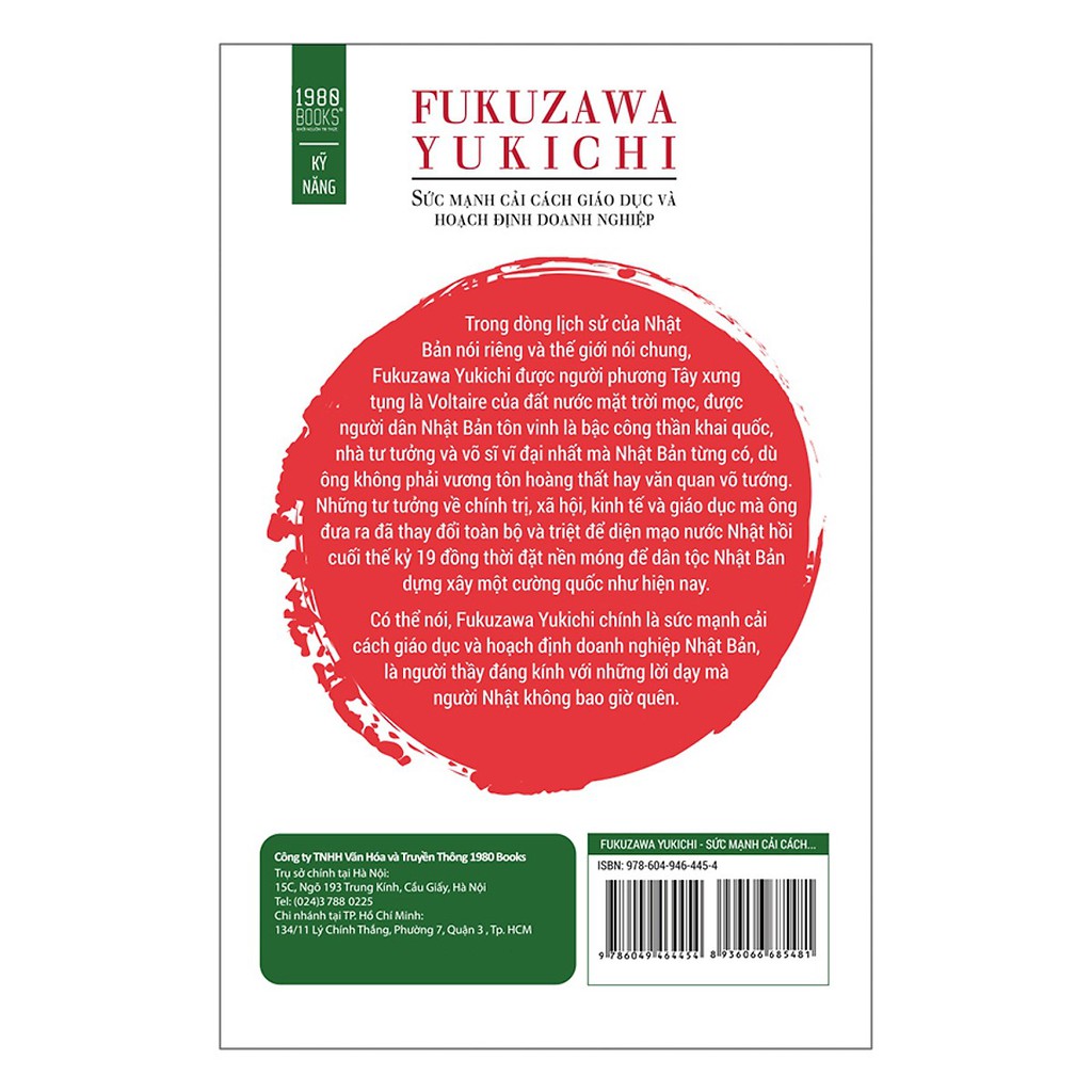 Sách - FUKUZAWA YUKICHI: Sức Mạnh Cải Cách Giáo Dục Và Hoạch Định Doanh Nghiệp