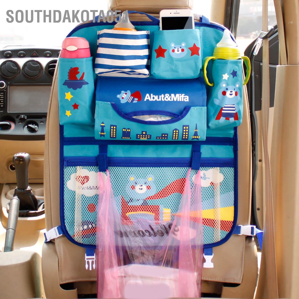 Southdakota051 Túi lưu trữ hàng ghế sau ô tô Phim hoạt hình đa chức năng Tự động tổ cho