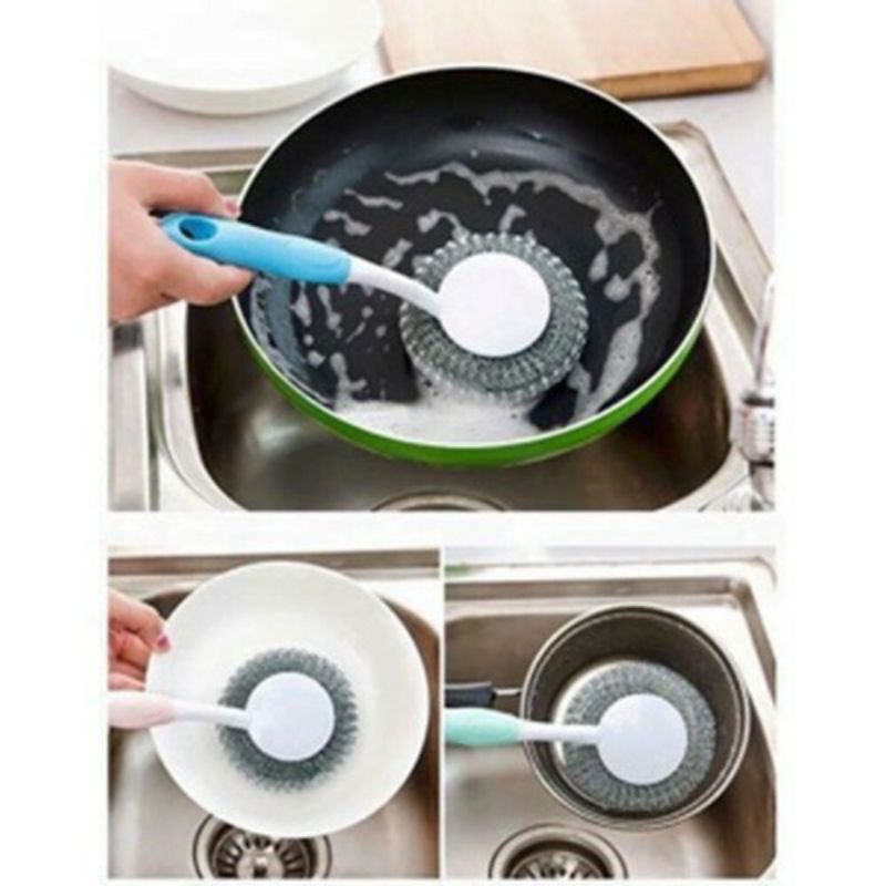 Cọ soong nồi có tay cầm,tiện dụng trong mọi gia đình#