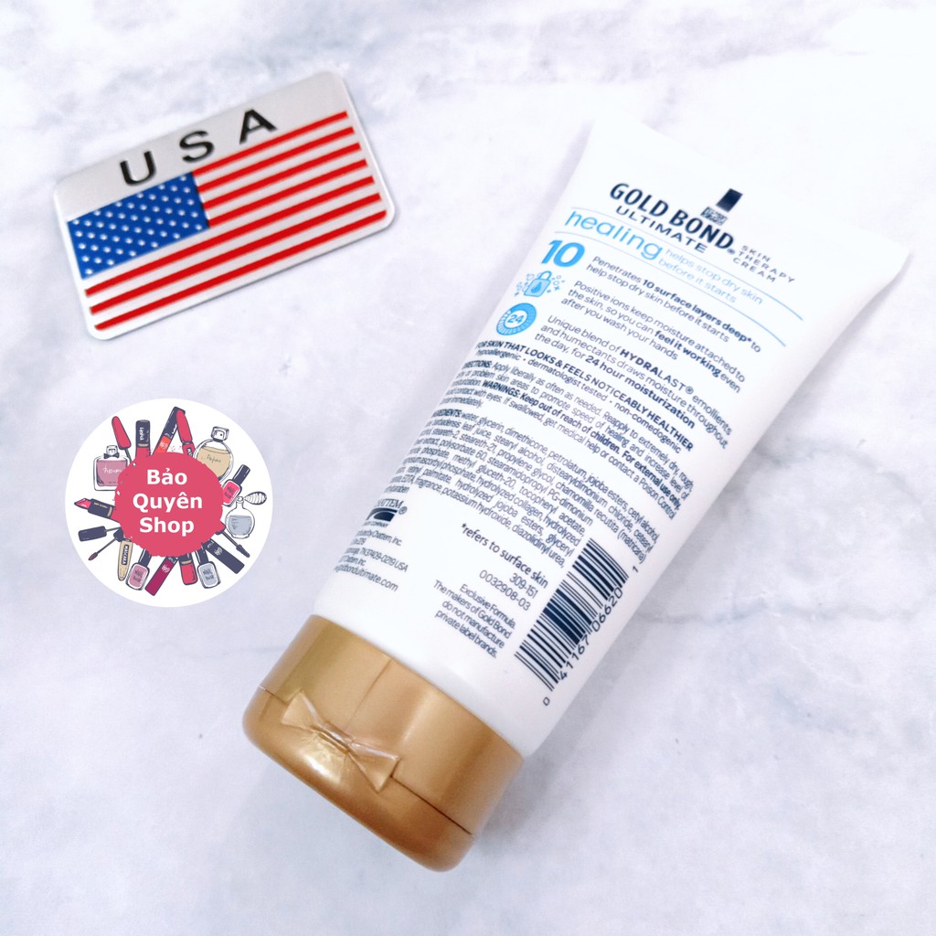 Kem dưỡng đặc biệt cho làn da khô Gold Bond Ultimate Skin Therapy Cream Healing 155g