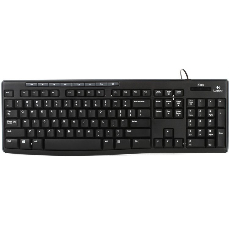 Combo Bàn Phím & Chuột Có Dây Logitech MK200 - Hàng Chính Hãng