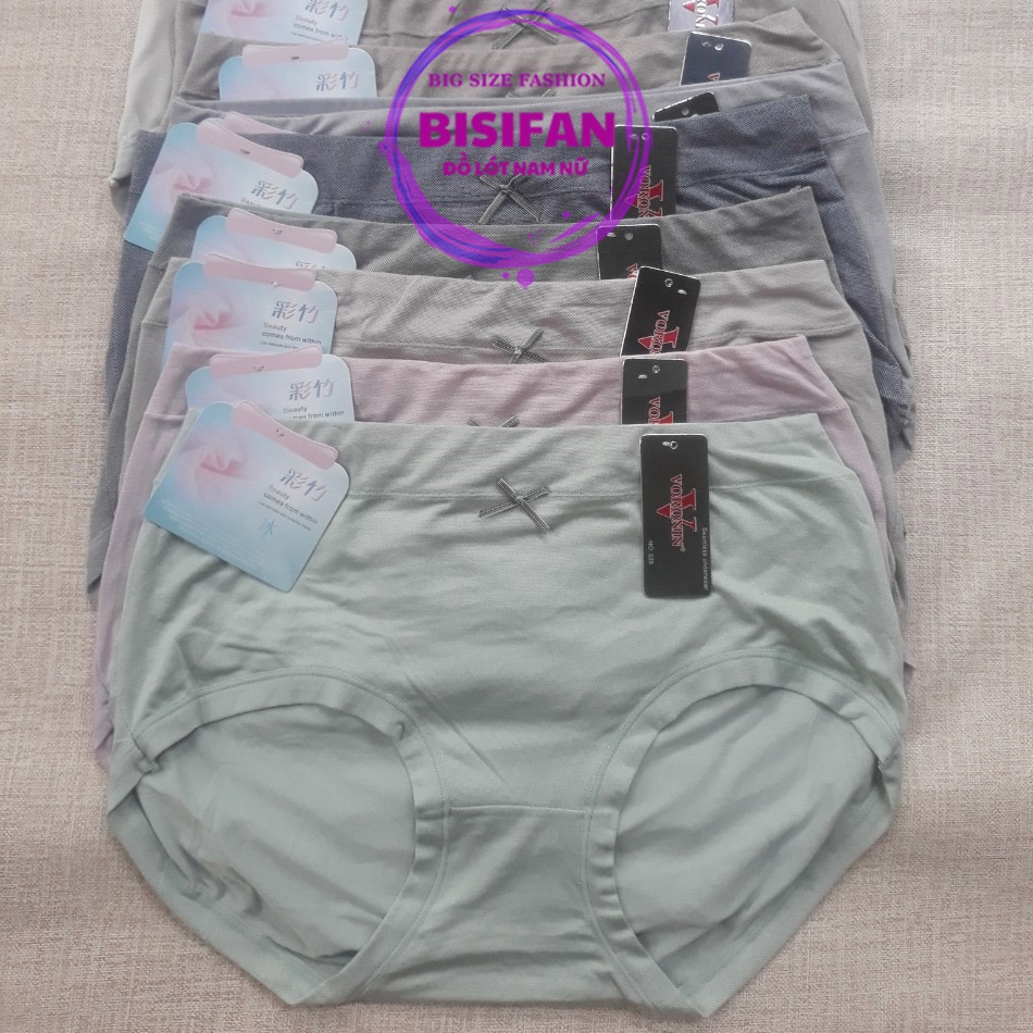 Quần lót nữ cạp cao Q528 Quần muối tiêu tối mầu chất đẹp big size 3XL co dãn cực tốt from to cho người 55-80kg | BigBuy360 - bigbuy360.vn