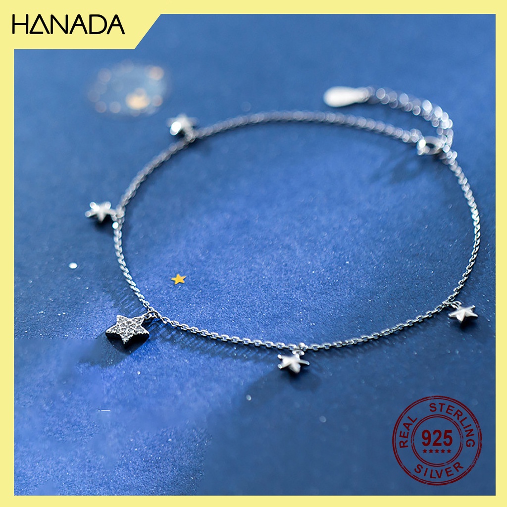 Lắc Chân Bạc 925 Hanada Ngôi Sao Đá 0674 H16