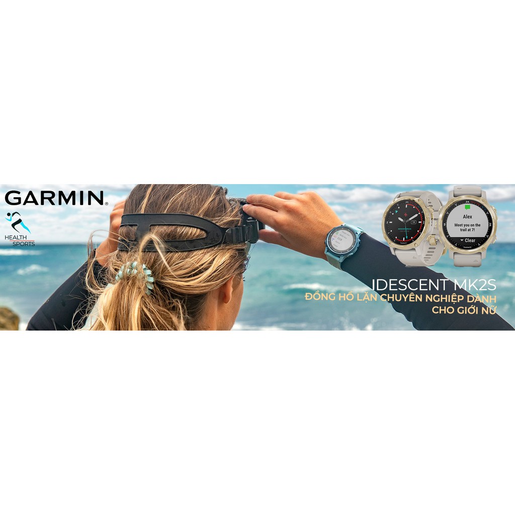 Đồng hồ Garmin Descent Mk2s Lặn Biển Chuyên Nghiệp dành cho giới nữ | Hàng chính hãng