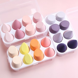 Bộ 8 Mút Trang Điểm MAANGE Hình Giọt Nước Kèm Hộp Đựng