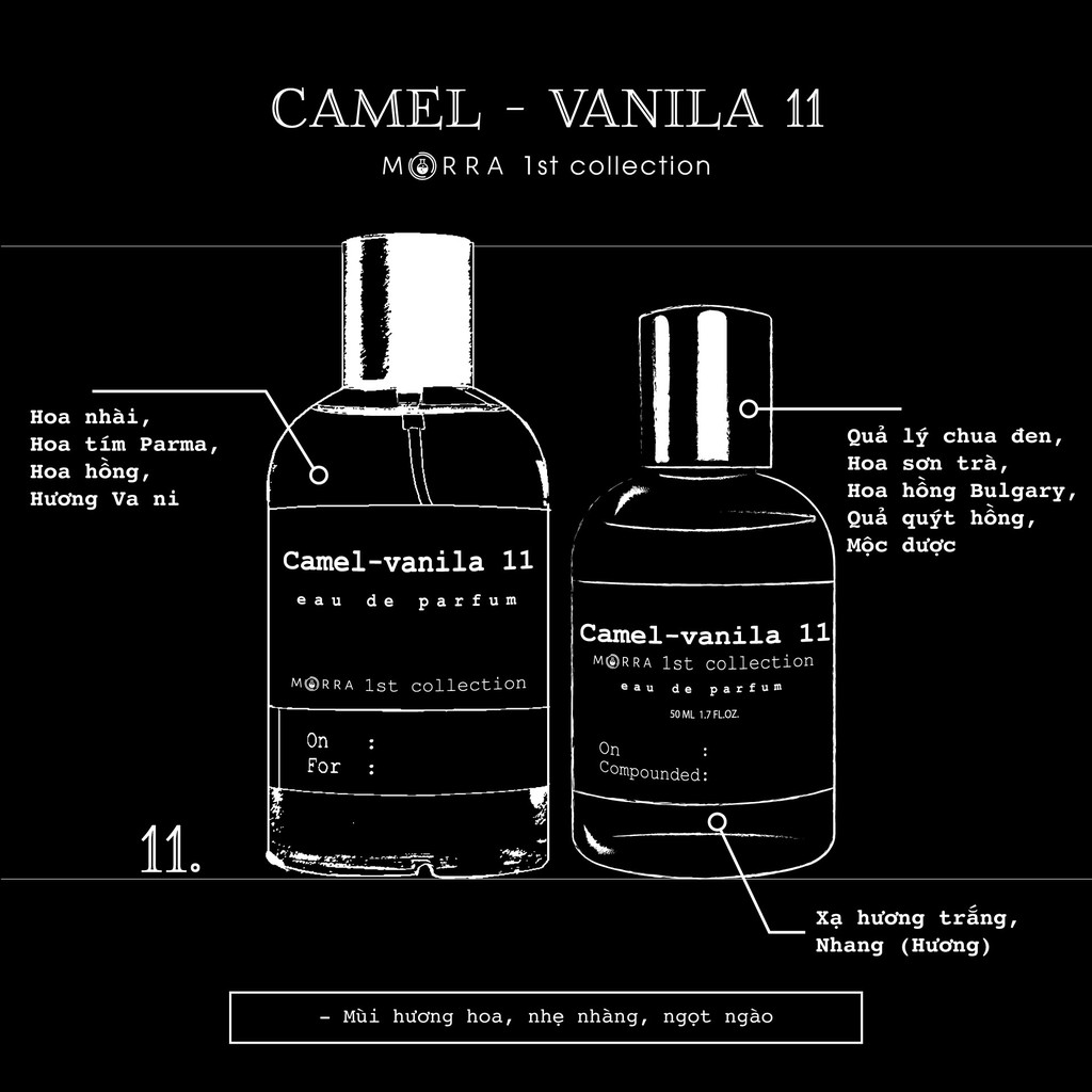 Nước hoa Morra Camel Vanilla 11 - 10ml