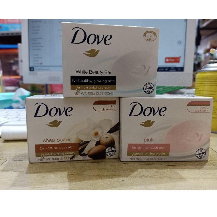 Dove (Hàng Mới Về) Set 100 Xà Phòng Màu Hồng Và Trắng Làm Sạch Da