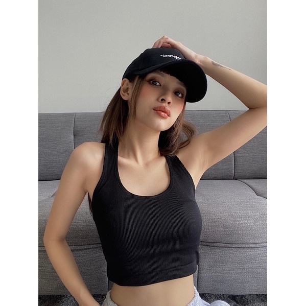 (VNECK TOP) Áo Yếm cổ chữ V hở lưng sexy