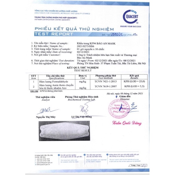 100 Chiếc Khẩu Trang KF94 Chống Bụi Mịn