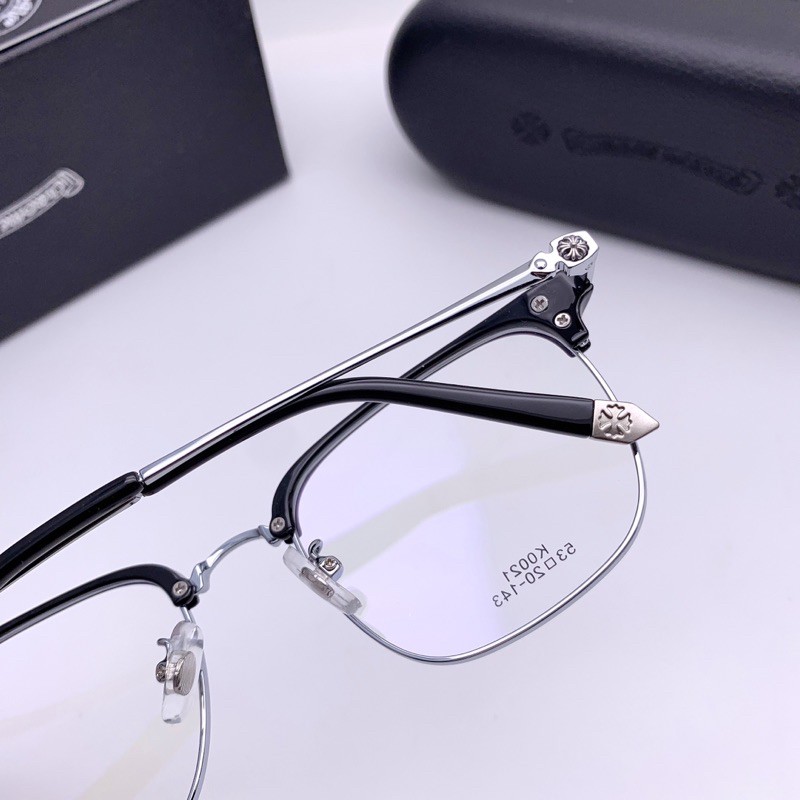 Gọng kính cận cao cấp Chrome heart K0021 dáng vuông sang trọng